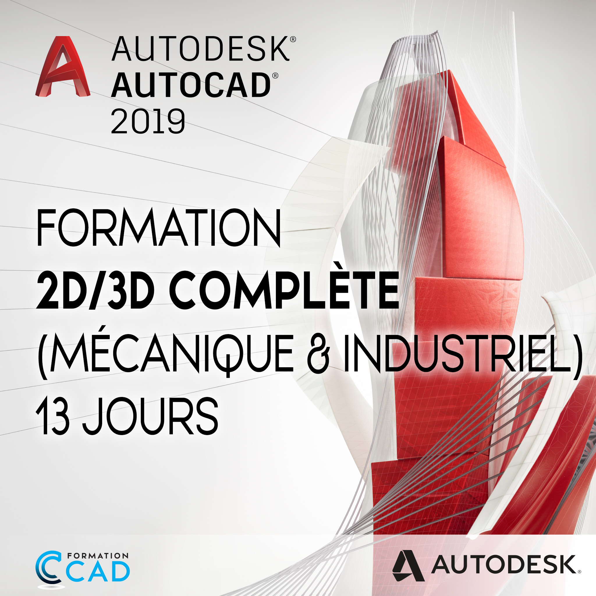 Formation Autocad Dessin 2d 3d Complète Mécanique Industriel 13 Jours