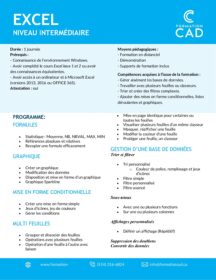 Formation Microsoft Excel - Intermédiaire