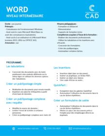 Formation Microsoft Word Avancé Formation Microsoft Word Avancé