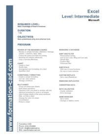 Excel Intermédiaire/Intermediate NouvLR