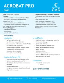 Formation Acrobat Pro - Base Formation Acrobat Pro - Base