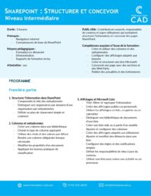 Formation SharePoint - Structurer et concevoir