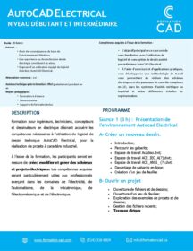 Formation AutoCAD Electrical