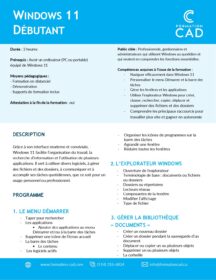 Formation Windows 11
