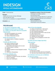 Formation InDesign Intermédiaire