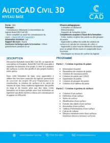 Formation Civil 3D - Base Formation Civil 3D - Base