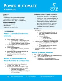 Formation Microsoft Power Automate Base