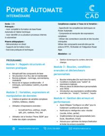 Formation Microsoft Power Automate Intermédiaire