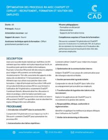 Formation Optimisation des processus RH avec l'IA