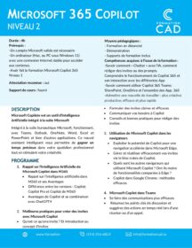 Formation Microsoft 365 Copilot Niveau 2
