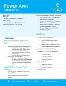 Formation Microsoft Power Apps Introduction