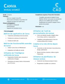 Formation Canva Avancé