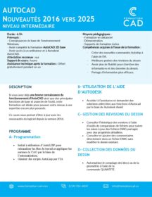 Mise à niveau Autocad : Nouveautés 2016-2026 Mise à niveau Autocad : Nouveautés 2016-2026