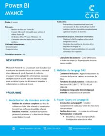 Formation Power BI Avancé